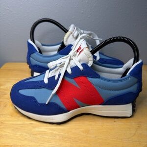 New Balance Kids Boys Inkwell Blue/Red 327 Sneakers US Youth 4/Women’s 6,  NWOB